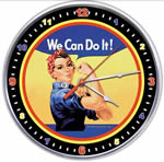 Rosie The Riveter Collectible Wall Clock